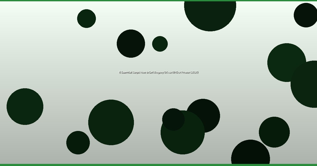 6 Essential Steps: How to Get Wegovy UK via NHS or Private (2026) - Image 1