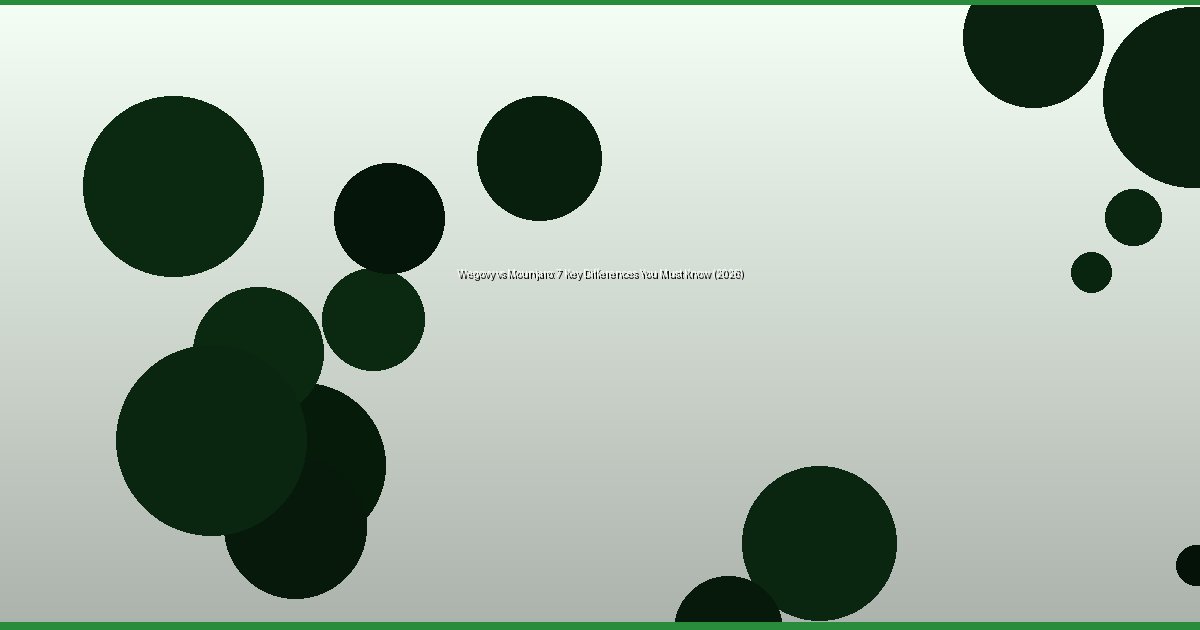 Wegovy vs Mounjaro: 7 Key Differences You Must Know (2026) - Image 1