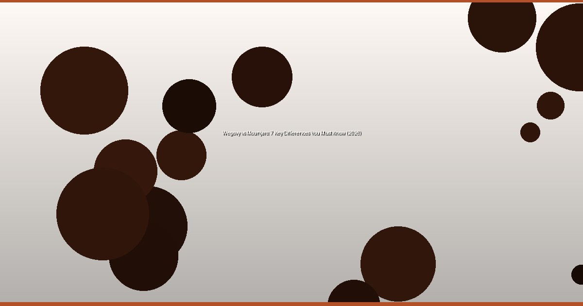 Wegovy vs Mounjaro: 7 Key Differences You Must Know (2026) - Image 2