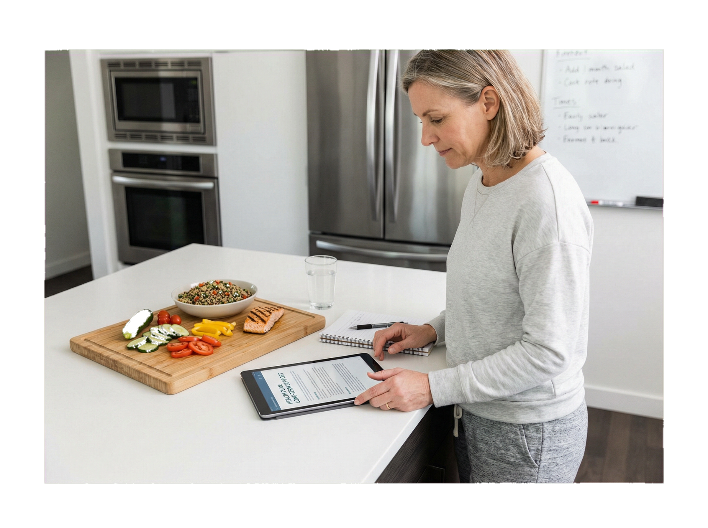 Lifestyle and nutrition planning alongside medically supervised weight management